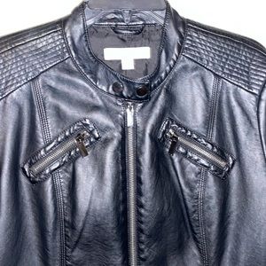 New York & Company Women's Black Moto Jacket
Size L - Excellent Condition